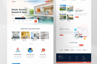 create vacation rental website ,hotel booking website , villa , resort website