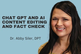 fact check and edit chatgpt or ai generated content