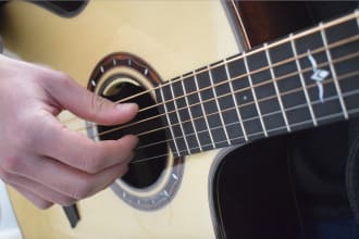 record professional acoustic guitar for you