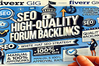 seo high quality forum website backlinks, white hat