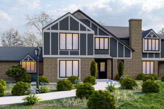 do interior design, 3d home exterior design and 3d rendering