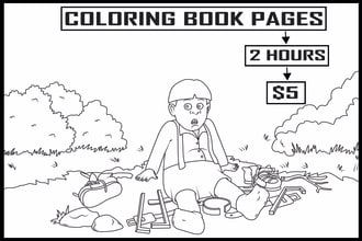 draw anything convert your photo into coloring book pages 24 hours