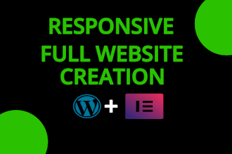 design responsive full website creation or clone