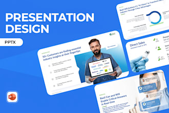 do professional business powerpoint presentation design, ppt slides, pitch deck