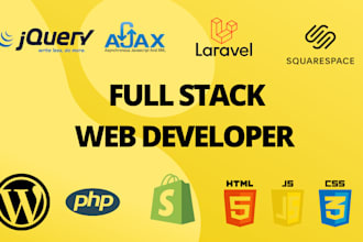 be your full stack web developer in php, html, css