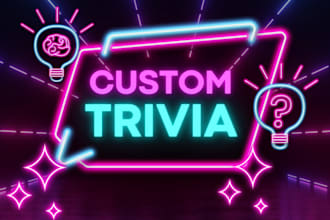 write fun sports or other trivia for a topic you choose