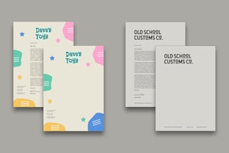 design professional letterhead  for your business