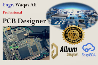 do professional pcb circuit design, layout, schematic and build projects