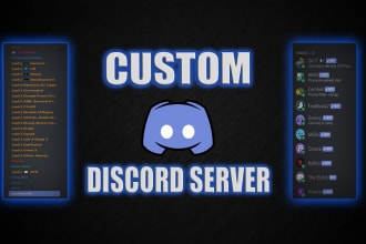 setup a custom discord server for you
