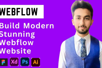 create, update and fix webflow website design