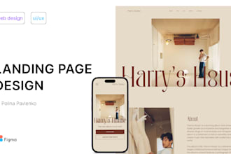 design a responsive landing page using figma