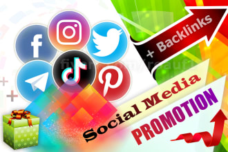 do social media promotion with our worldwide users