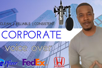 record a corporate voiceover