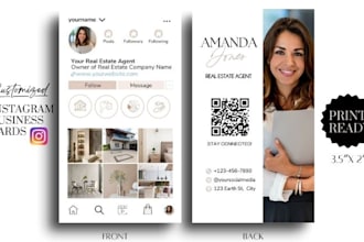 make business cards for real estate agents, realtors,