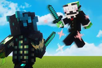 make you a minecraft pvp youtube thumbnail