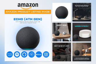 design unique amazon product listing image, amazon ebc and a plus content
