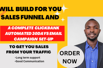 build clickbank affiliate marketing system with follow up emails health niche