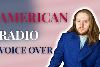 record a american male voiceover for your radio ad