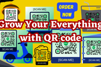 create a custom unique qr code design with a logo