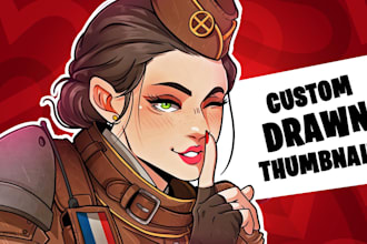 draw cartoon youtube thumbnails