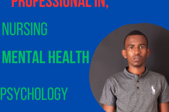 write unique nursing, mental health ,psychology
