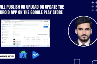 publish or upload or update the android app on the google play store