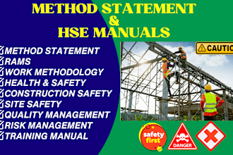 make work methodology, method statement, hse n risk assessment reports