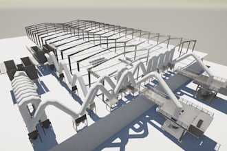 do the 3d modelling like house, apartement and plant