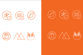design unique, simple and modern custom icons set