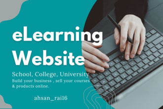 build website for online courses, schools and universities