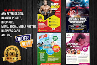do unique and professional flyer and brochure design