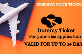 reserve verifiable dummy ticket for your visa application