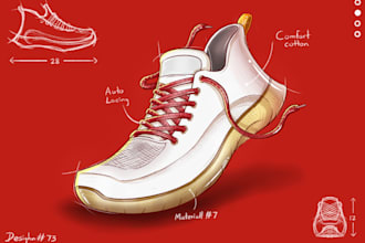 design industrial product sketches for startups
