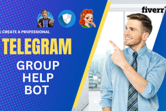 create a professional telegram group help bot