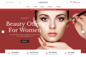 design skin care, makeup,spa, beauty saloon,cosmetics website