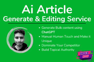 write bulk articles using chatgpt and openai on monthly basis