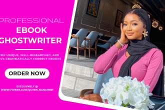 ghostwrite ebook, book formatting and editing, write ebook, ghost book writer