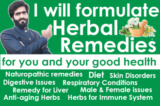 formulate herbal remedies for you as an herbal consultant