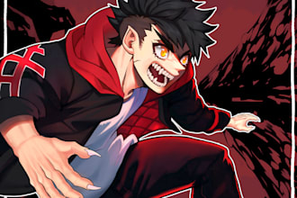 draw anime style, fanart your character