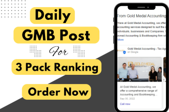 do 30 gmb posts with geotagged images for 3 packs ranking