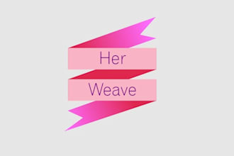 design a modern clean great logo for her weave