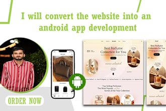 convert the website into an android app development