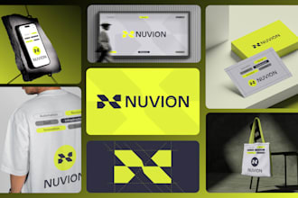 do modern, minimalist logo design and branding kit