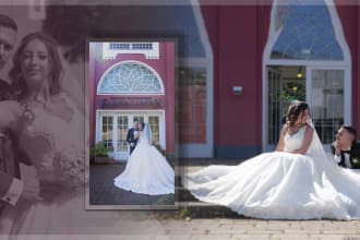 design wedding photo book, wedding album