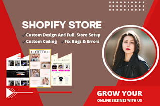 do shopify custom section, shopify bug fix, and theme customization