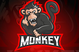 do make an modern custom monkey logo