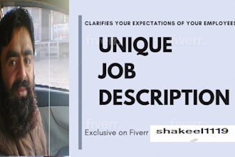 write  a unique job description that works