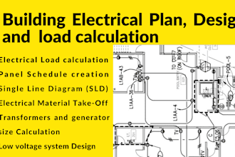 do  house electrical plan, design, and  load calculation
