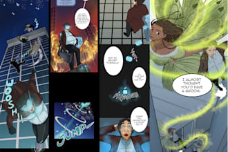 create vertical webtoon panels for your story