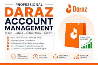 do daraz product listing with SEO optimization and manage your daraz store